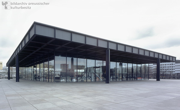 The Neue Nationalgalerie (New National Gallery) on Potsdamer Platz in West Berlin (1965-68)